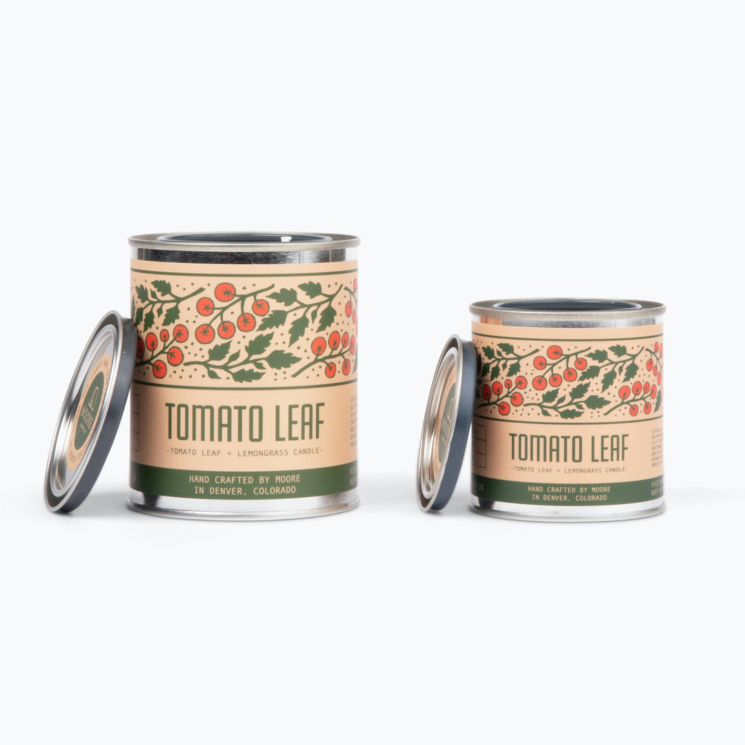 Tomato Leaf Candle -1/2 Pint Tin Candle