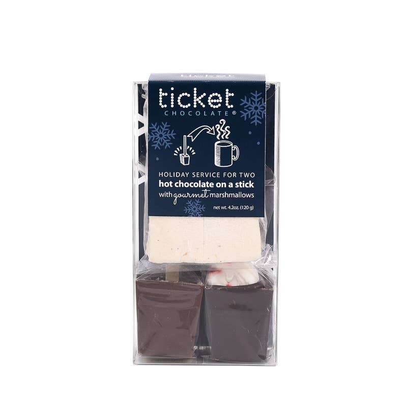 Marshmallows & Hot Chocolate on a Stick 2-Pack Gift