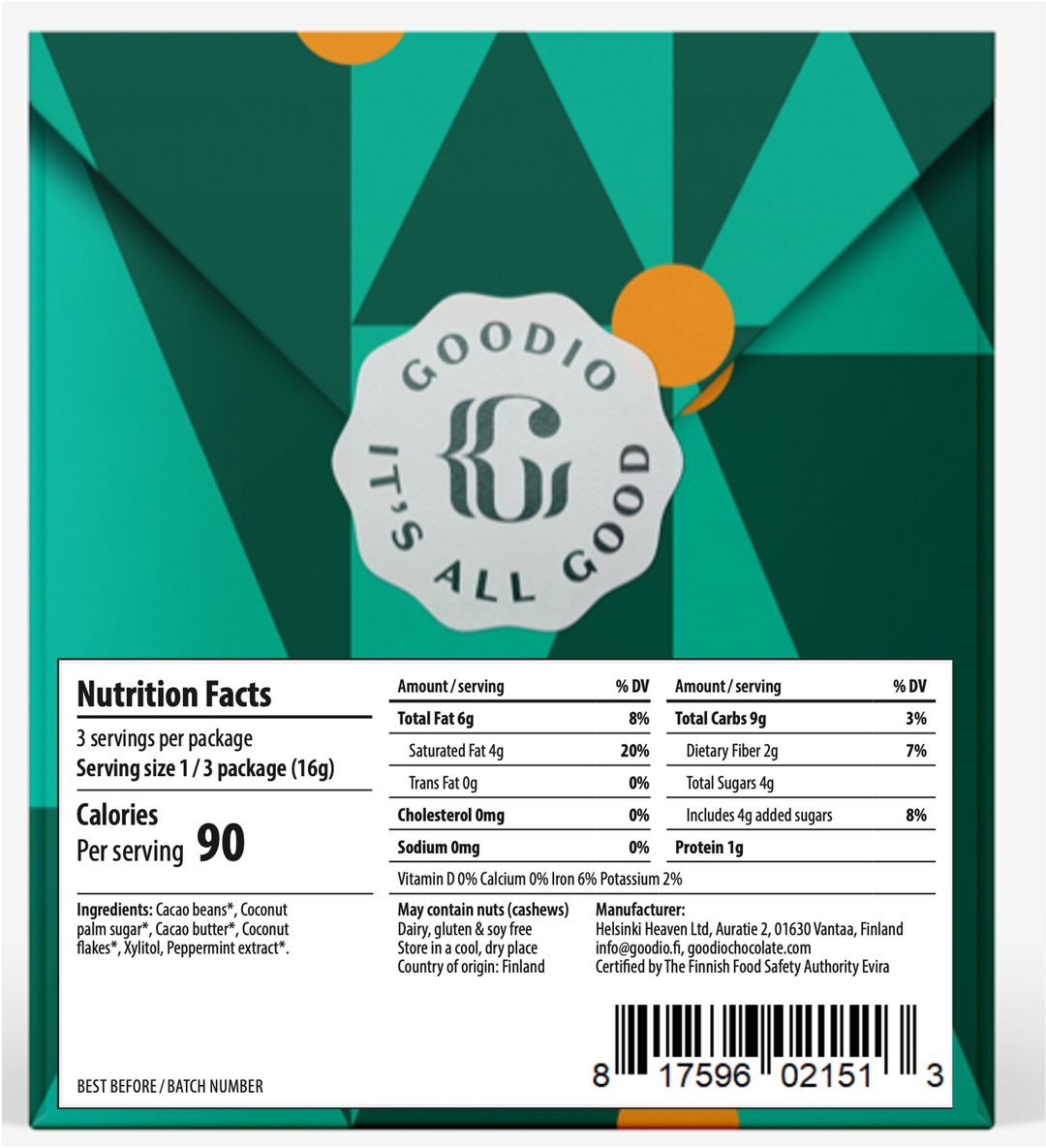 Peppermint Crunch Chocolate 49%