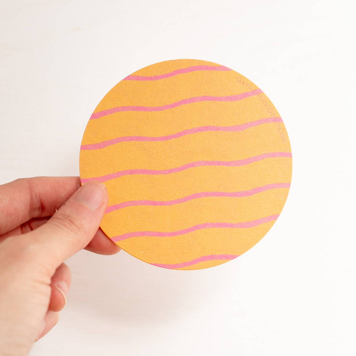 Wiggly Line Striped Coasters - Set of 4