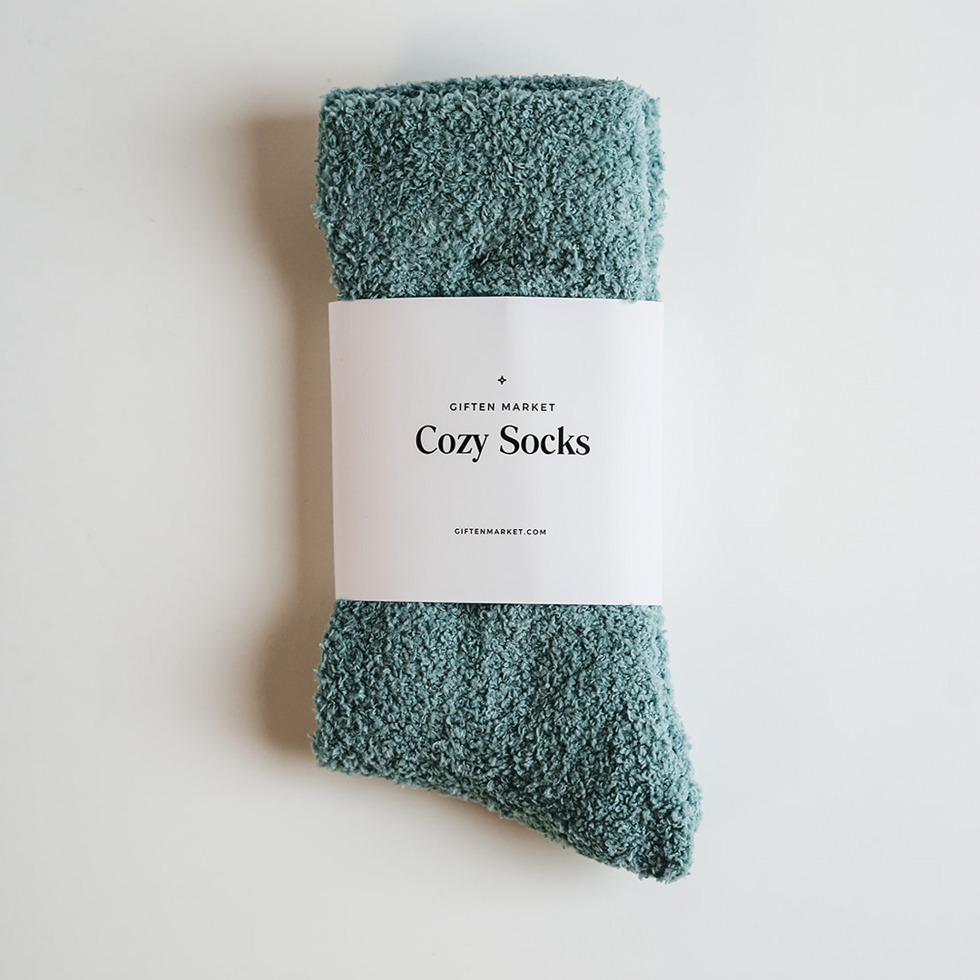 Stone Blue Cozy Cloud Socks Paloverde Botanicals