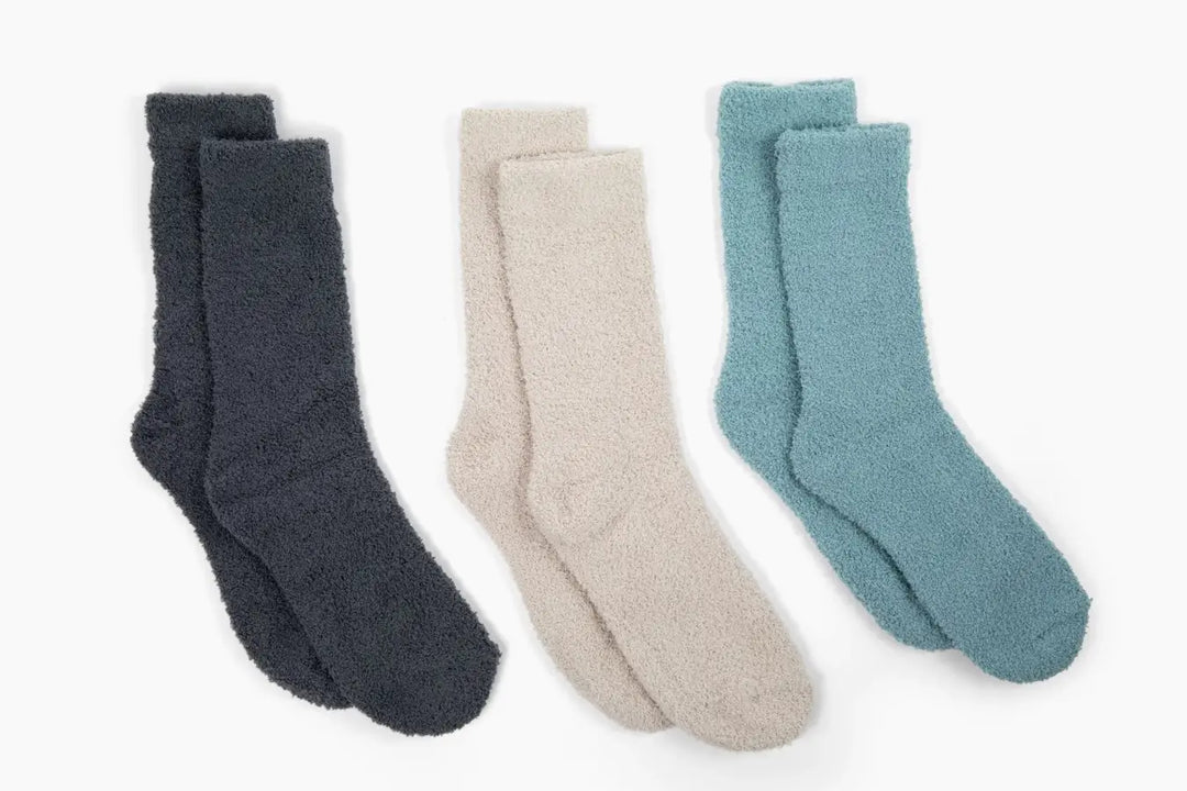Stone Blue Cozy Cloud Socks