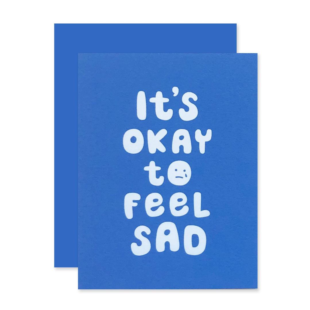 Its Okay To Be Sad Card Card Social Type 