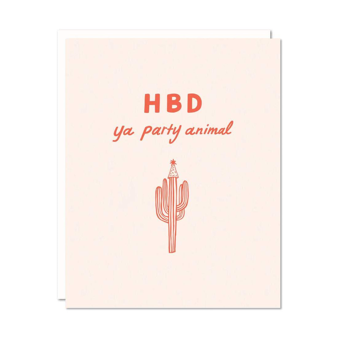 HBD Party Animal Card Card Odd Daughter Paper Co.