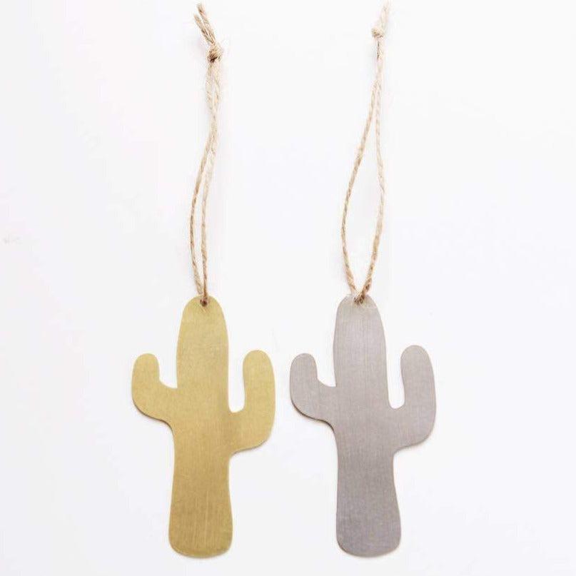 Brass Cactus Ornament