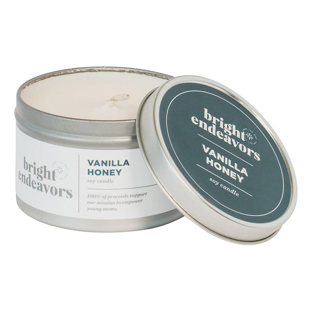 Vanilla Honey Tin Candle Decor Bright Endeavors