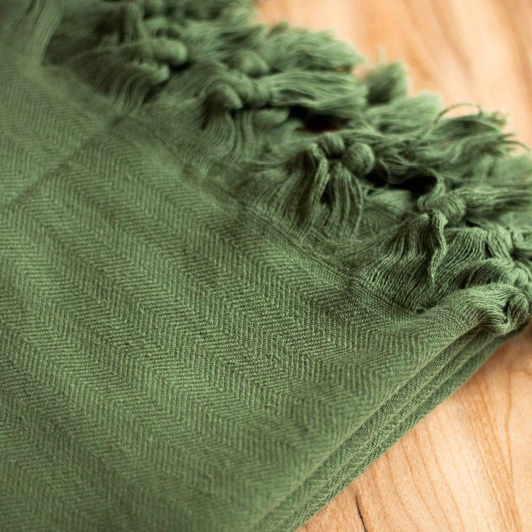 Juniper Green Oversized Turkish Towel