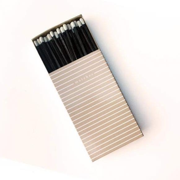 Large White Stripes Matchbox Decor Studio Portmanteau