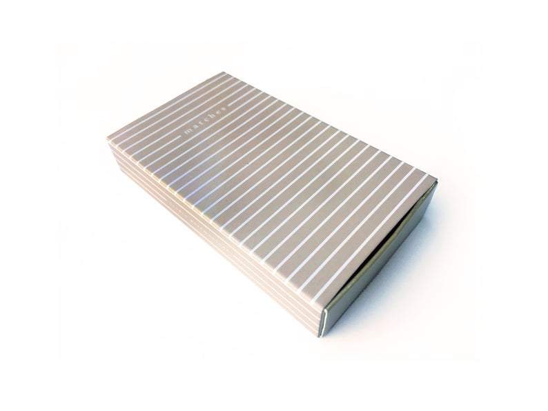 Large White Stripes Matchbox Decor Studio Portmanteau
