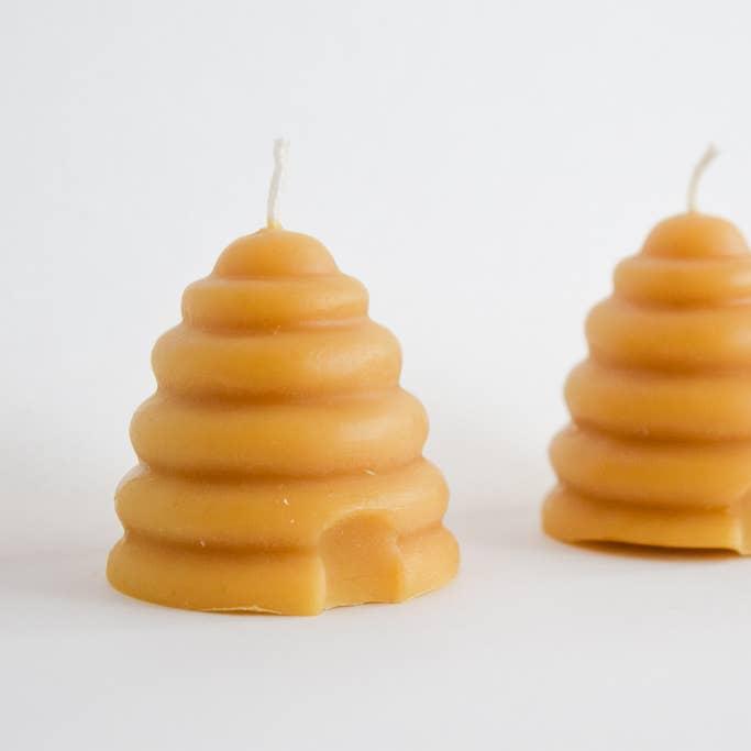 Beeswax Beehive Votive Candle