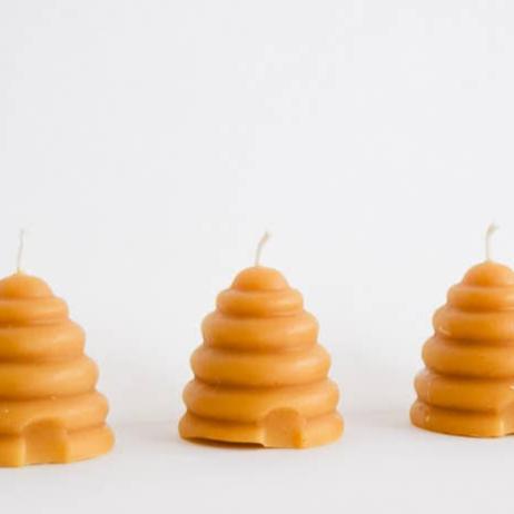 Beeswax Beehive Votive Candle