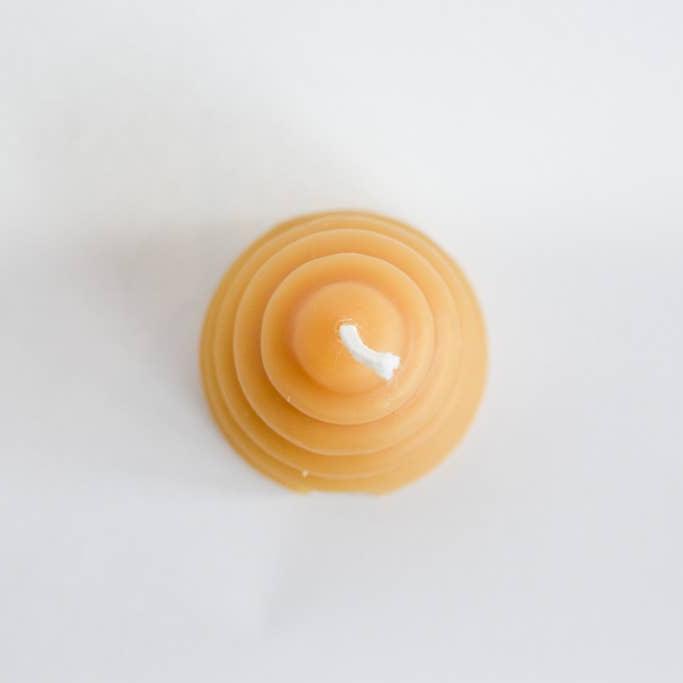 Beeswax Beehive Votive Candle