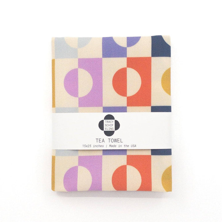 Colorful Geometric Tea Towel