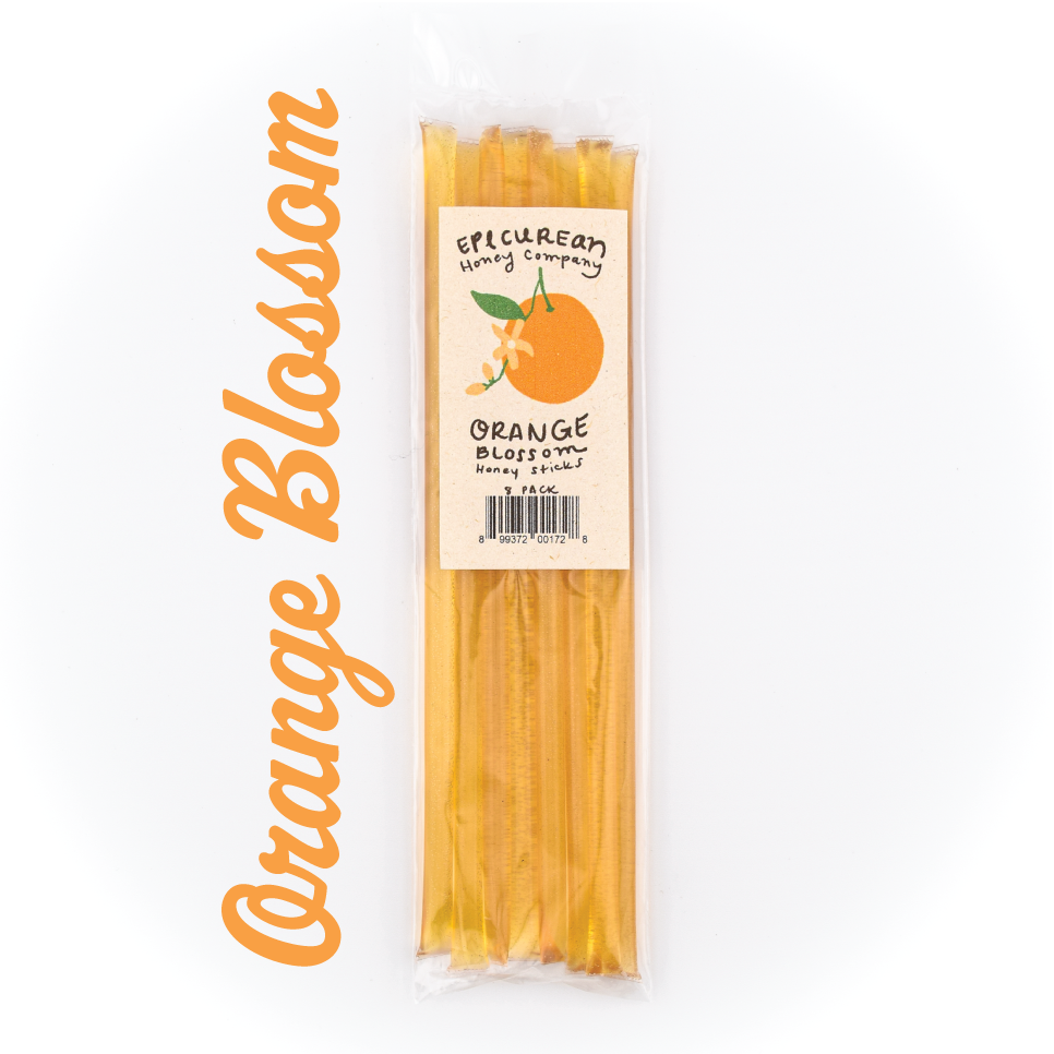 Orange Blossom Honey Sticks - 8 Pack
