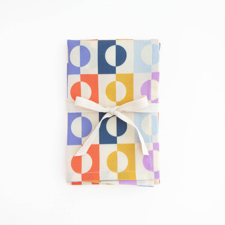 Colorful Geometric Tea Towel