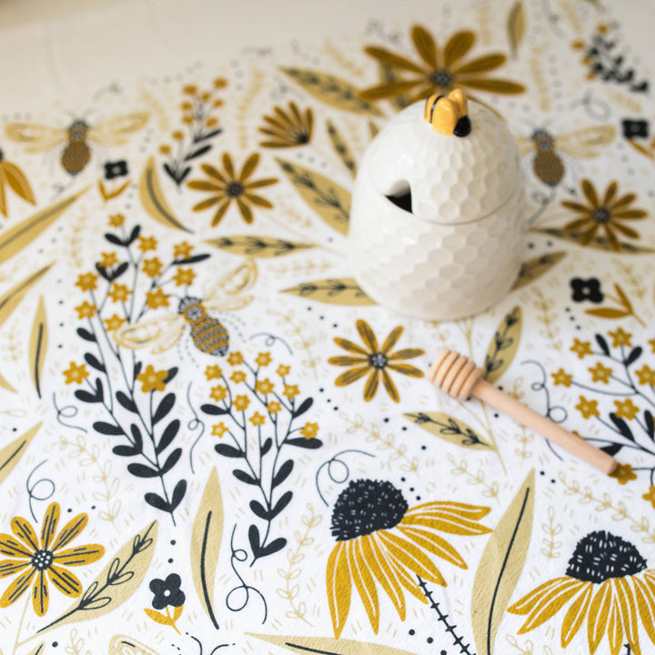 Bee Garden Tea Towel