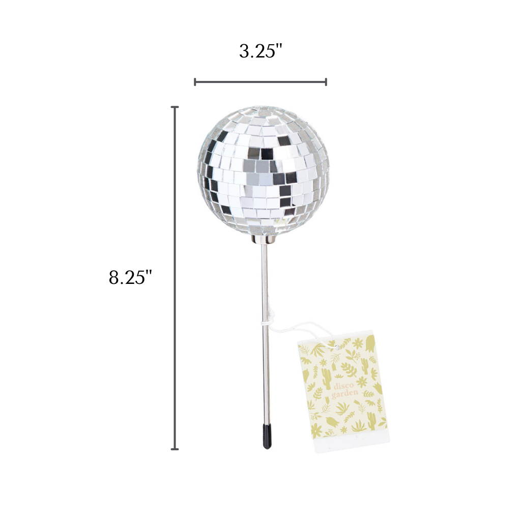 Disco BB - Disco Ball Decorative Plant Stakes