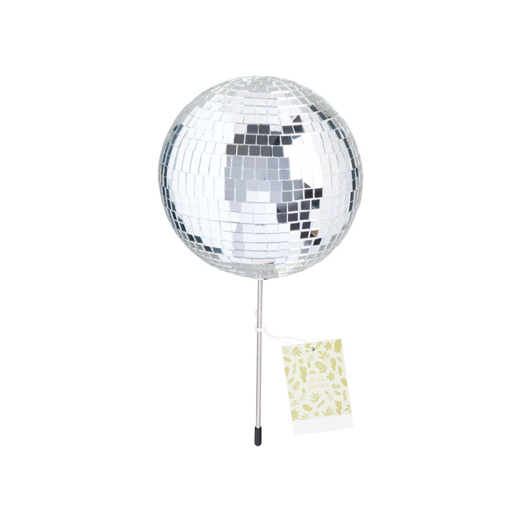 Disco Daddy - 6" Disco Ball Decorative Plant Stake