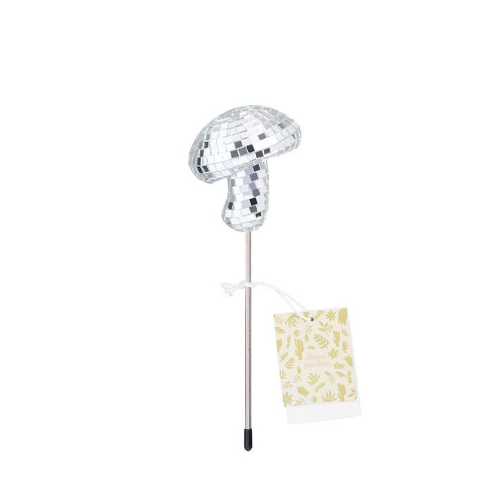 Disco Mushroom 2 - Disco Ball Decorative Plant Stakes