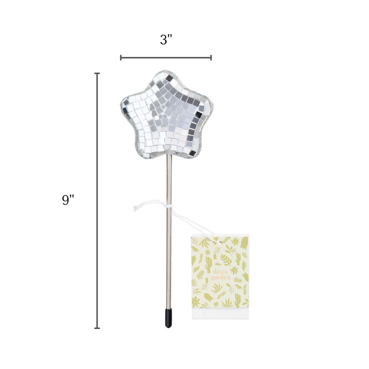 Disco Star - Disco Ball Decorative Plant Stakes