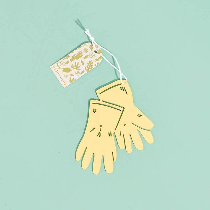 Garden Gloves Brass Holiday Ornament