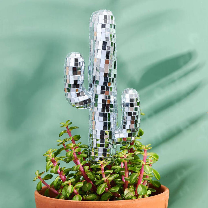 Disco Cactus - Disco Ball Decorative Plant Stakes