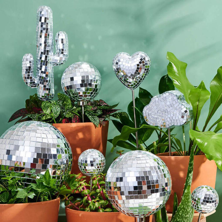 Disco Cloud - Disco Ball Decorative Plant Stakes
