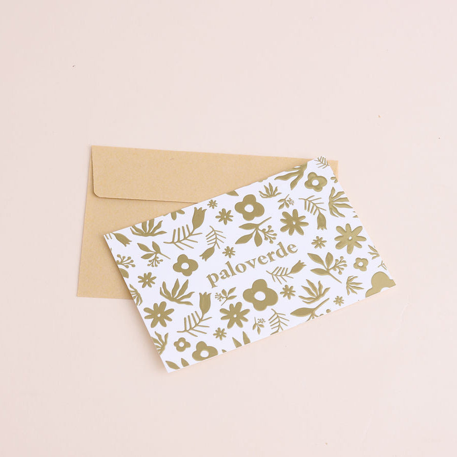 Paloverde Gold Foil Card