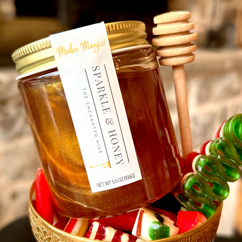 Sparkle Infused Gold Honey 5.5 oz