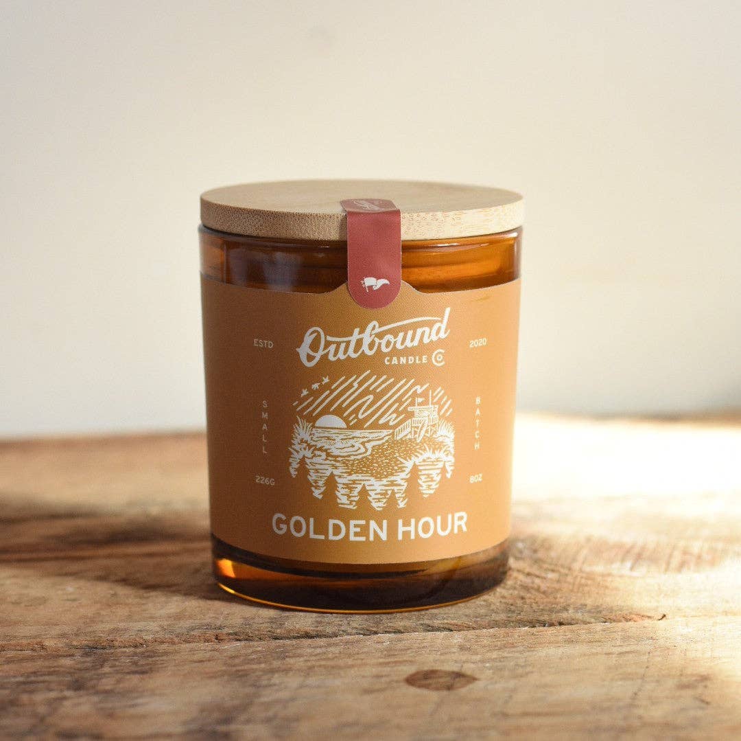 Amber + Jasmine | Golden Hour 8oz Candle
