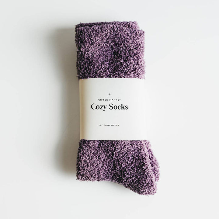 Plum Purple Cozy Cloud Socks