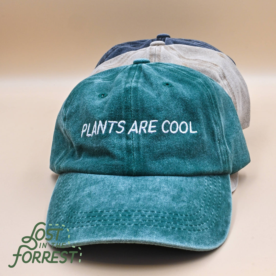 Plants are Cool Baseball Hat - Charcoal