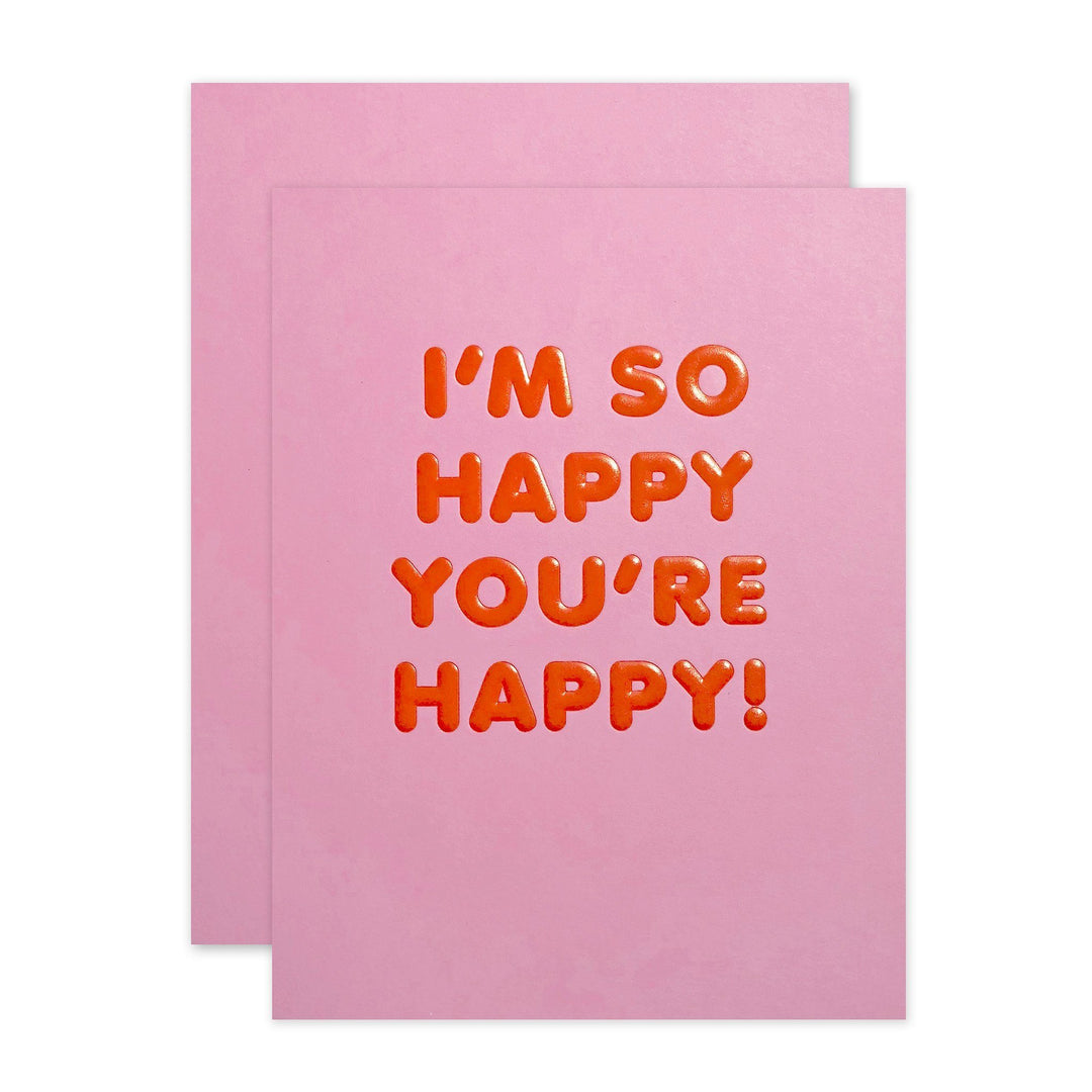 So Happy You're Happy Card Card Social Type 