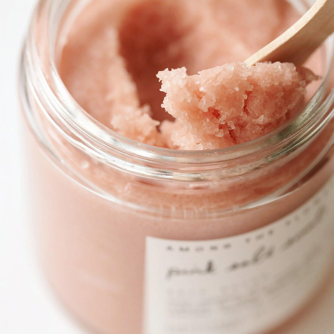 Pink Salt Scrub - Among The Flowers - Bath + Body gifts for nature lovers