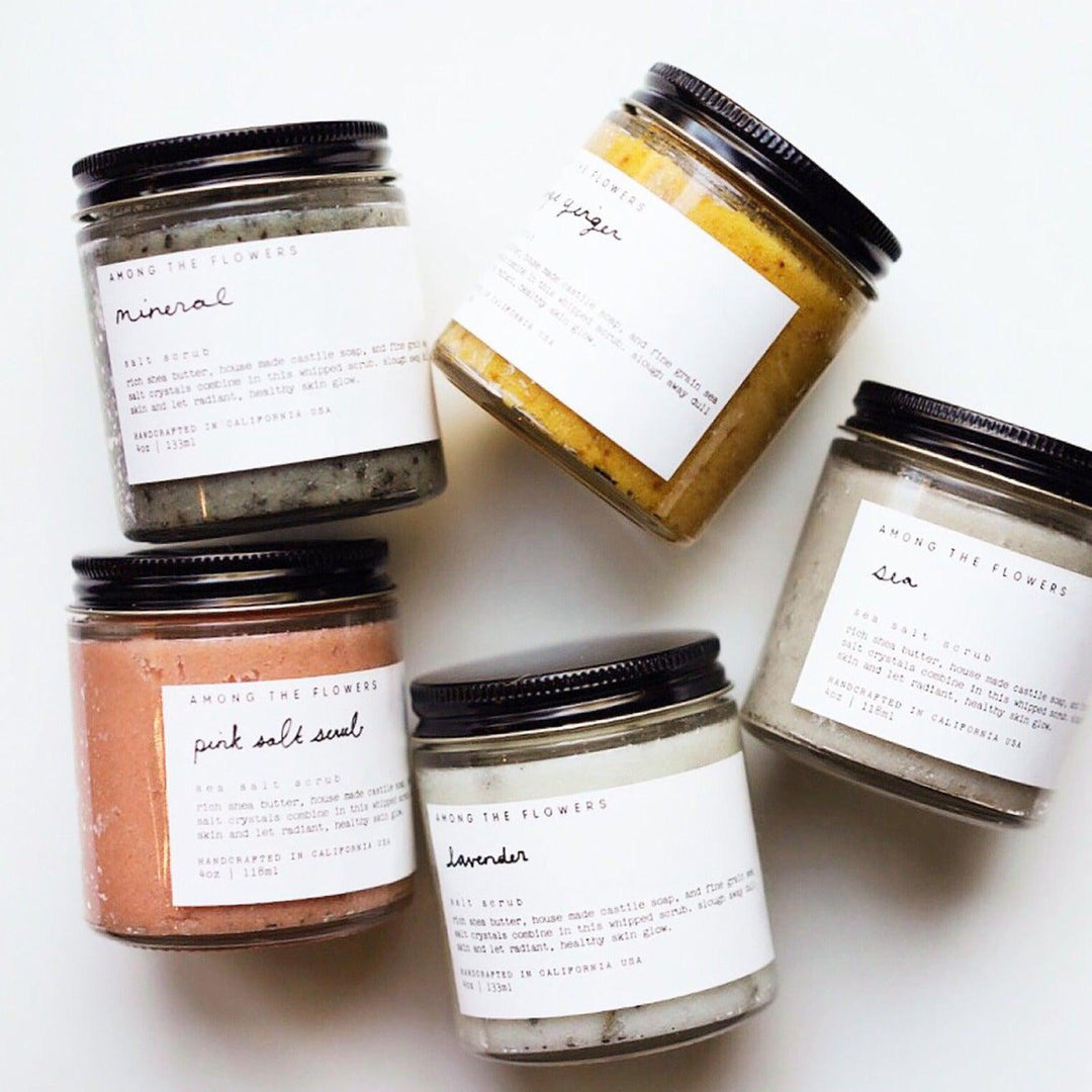 Pink Salt Scrub - Among The Flowers - Bath + Body gifts for nature lovers