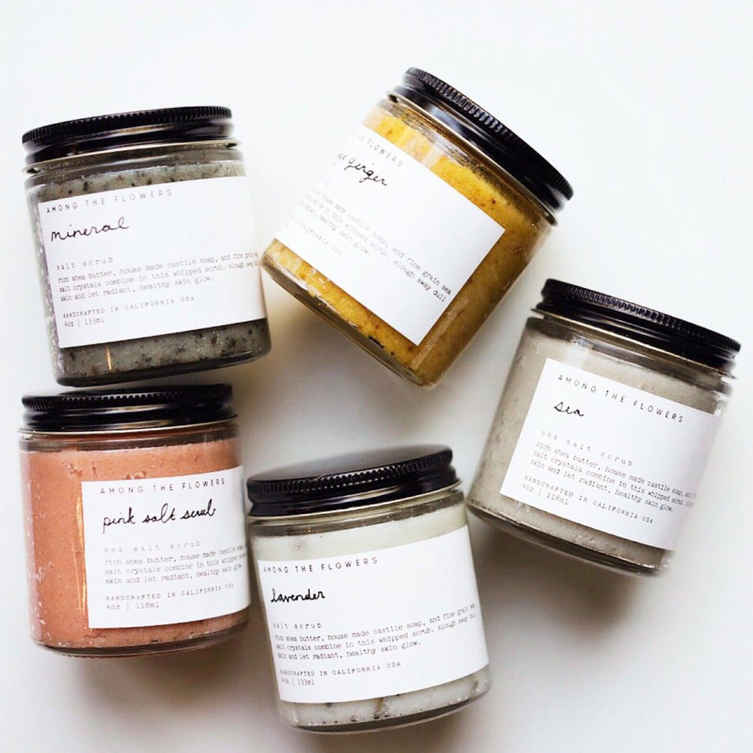 Sea Salt Scrub - Among The Flowers - Bath + Body gifts for nature lovers