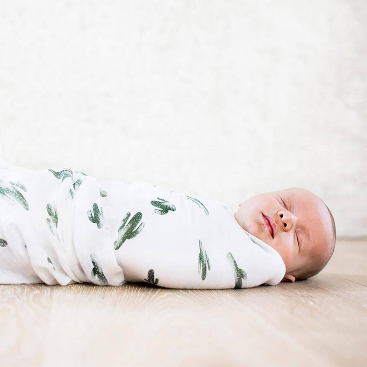 Saguaro + Dottie Bamboo Blend Baby Swaddle Baby Bebe Au Lait 