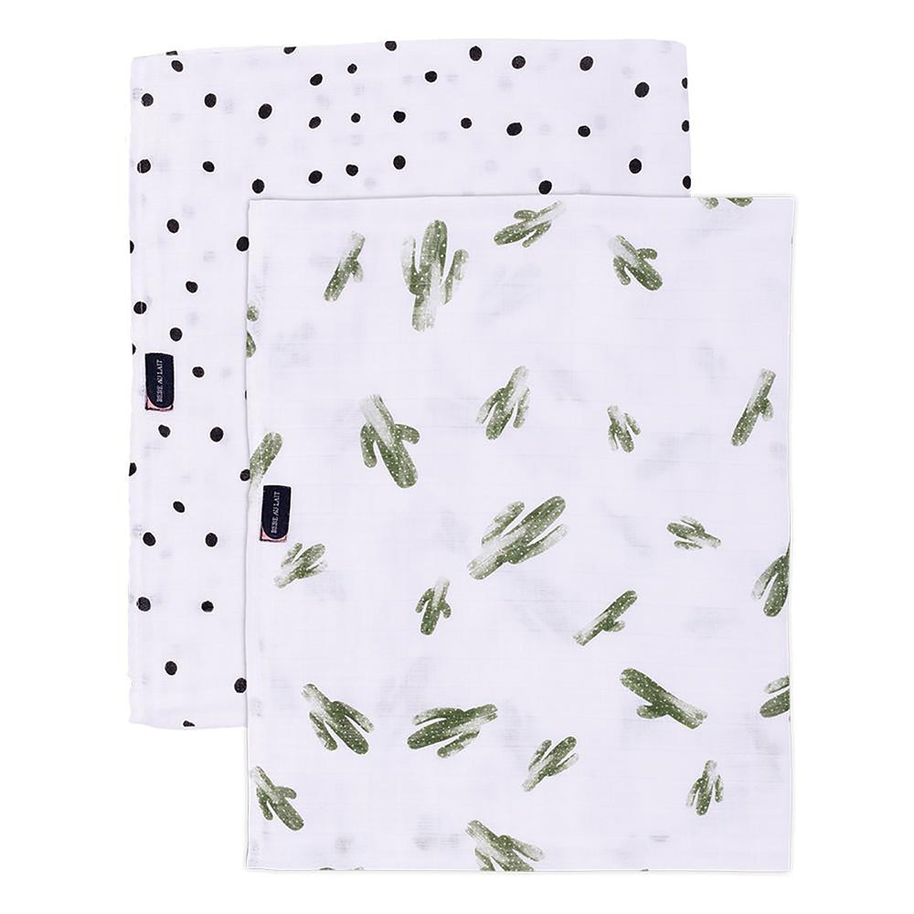 Saguaro + Dottie Bamboo Blend Baby Swaddle Baby Bebe Au Lait 