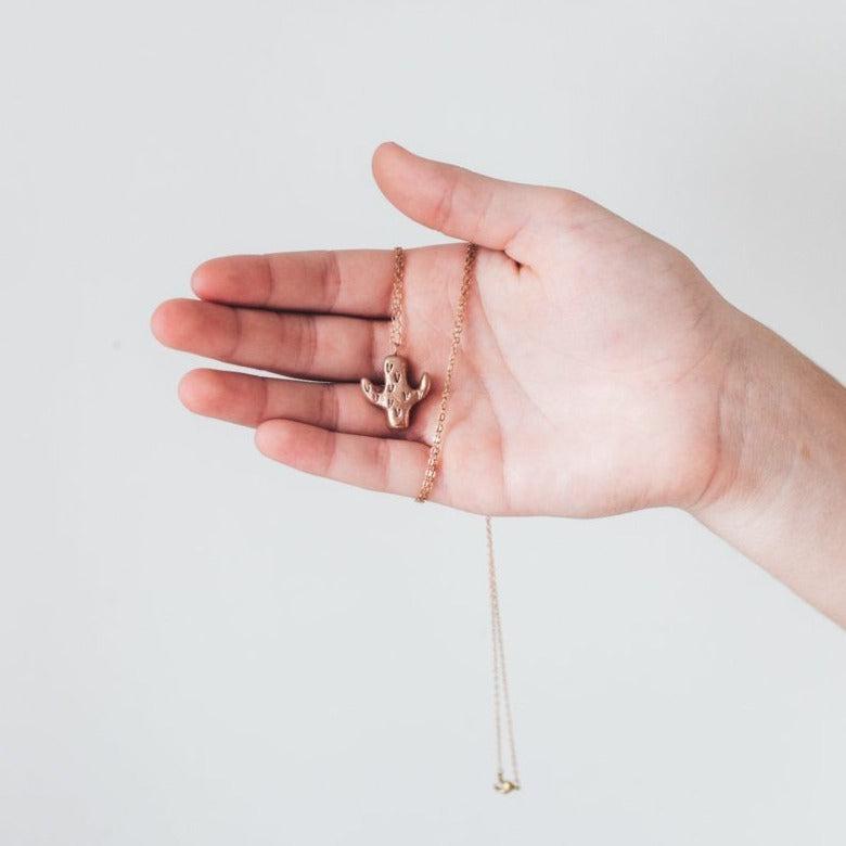 Cactus Charm Necklace Jewelry Dawning Collective 