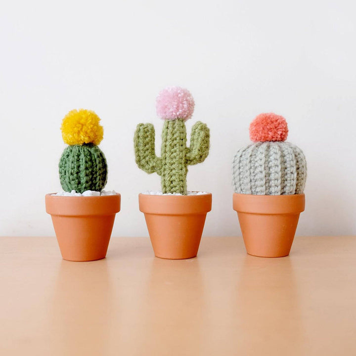 Mini Crochet Cactus Decor Fuzzypod 