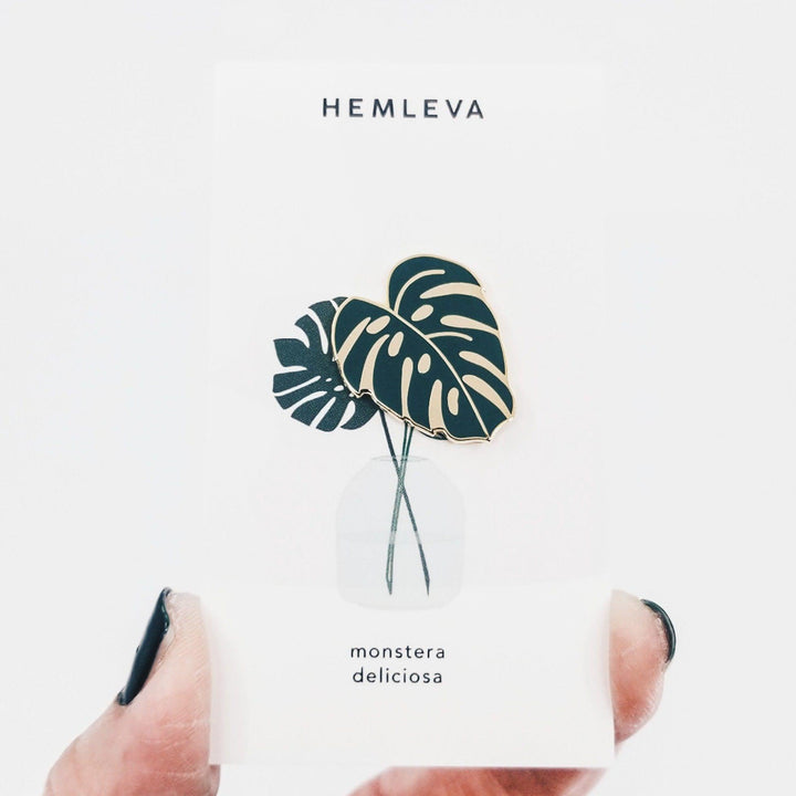 Monstera Pin Accessories Hemleva 