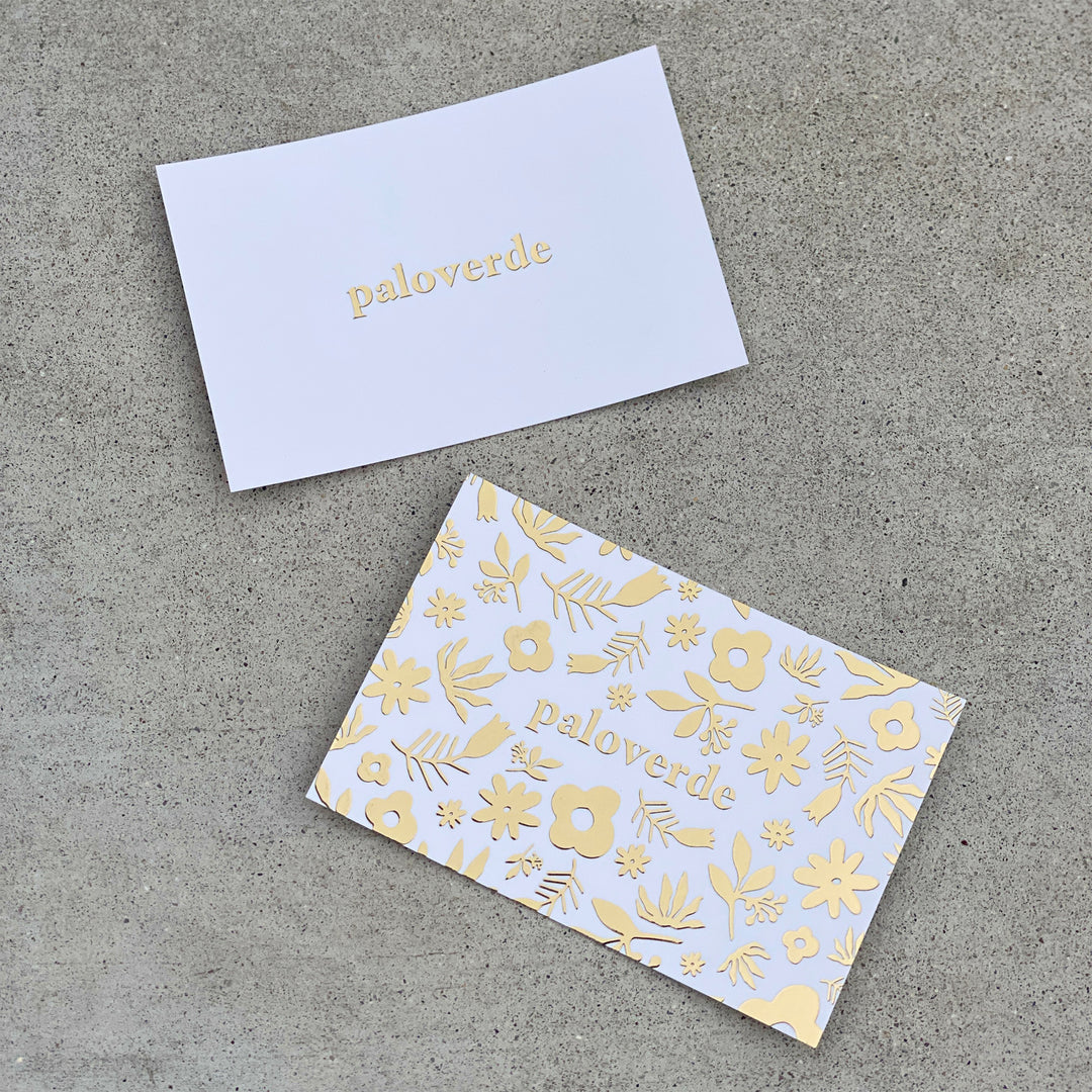 Paloverde Gold Foil Card