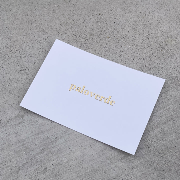 Paloverde Gold Foil Card