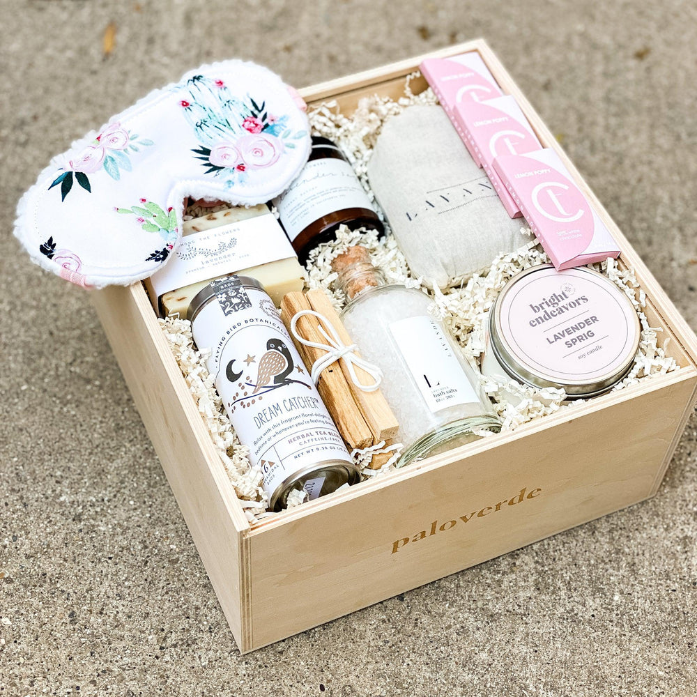 Lavender self care products birthday gift box