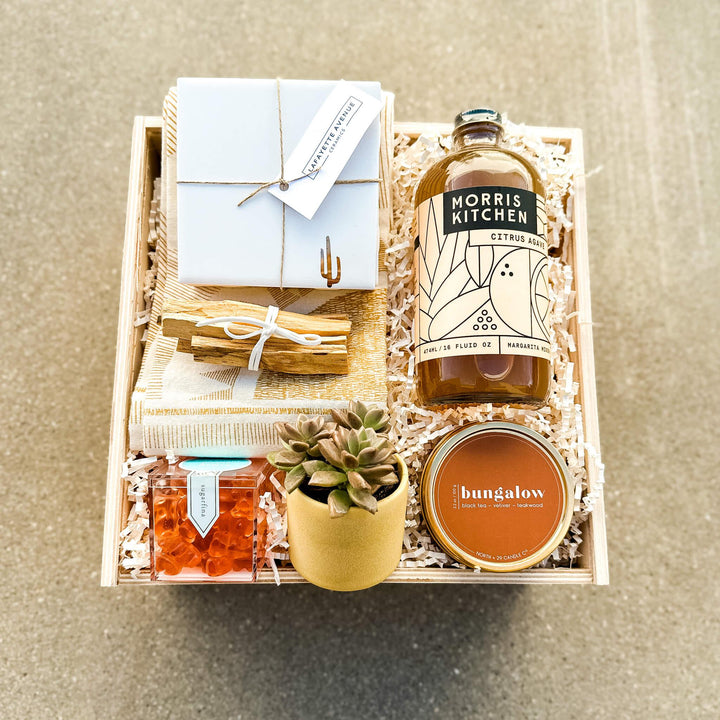 Tequila Sunrise Succulent Gift Box for Nature Lovers