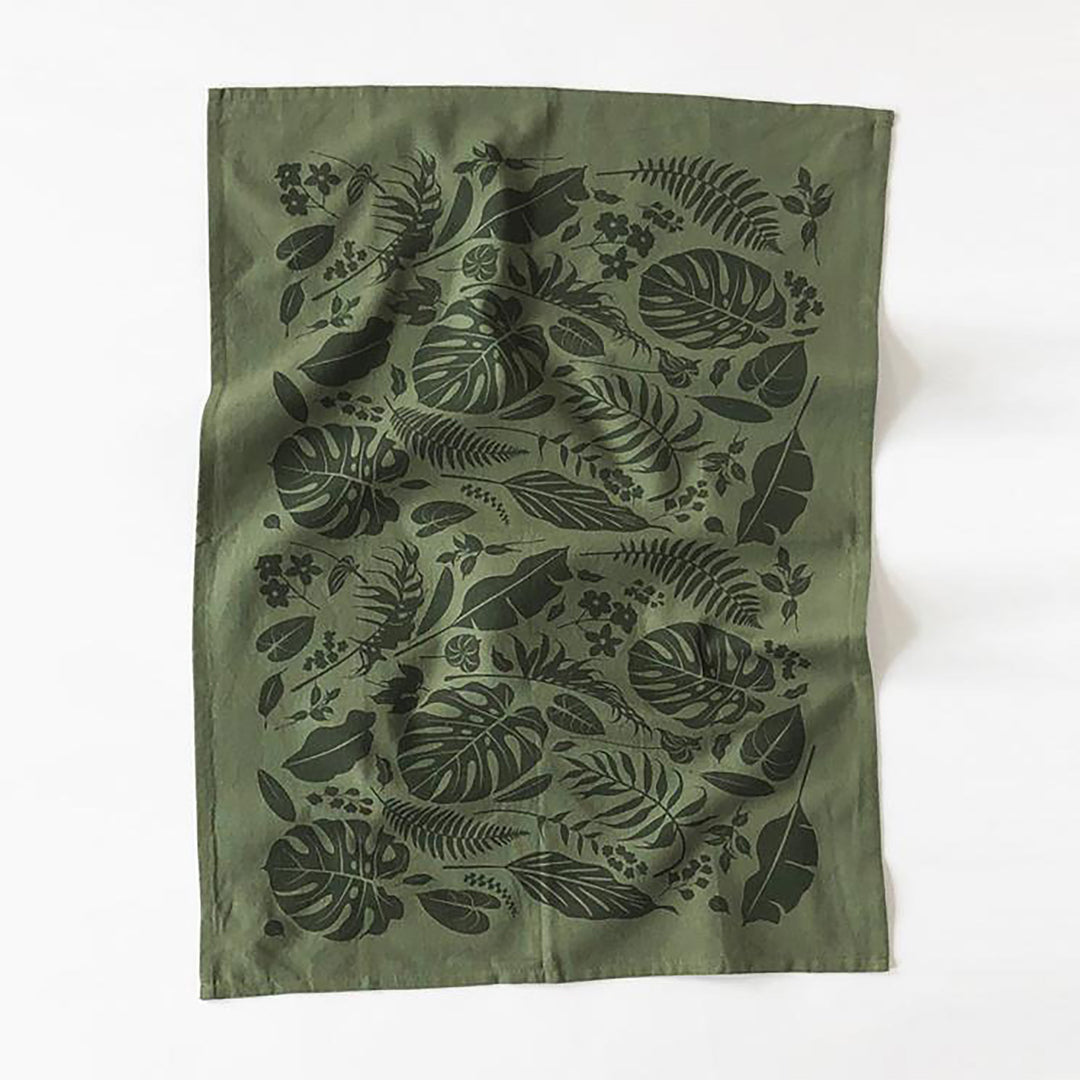 Green Jungle Kitchen Towel