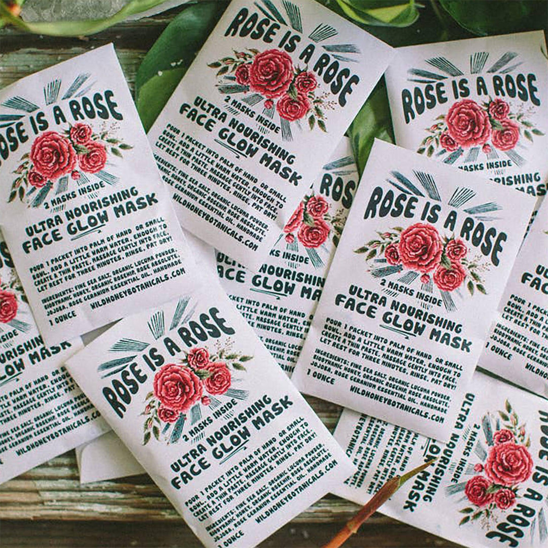 Rose is a Rose Face Scrub Glow - Wild Yonder Botanicals - Bath + Body gifts for nature lovers