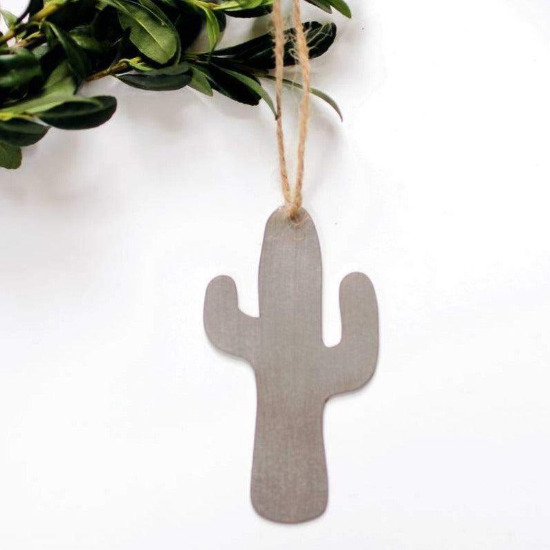 Steel Cactus Ornament